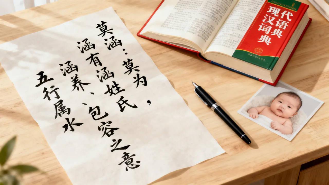 宝宝起名莫涵什么好听，莫涵名字寓意和五行属性？