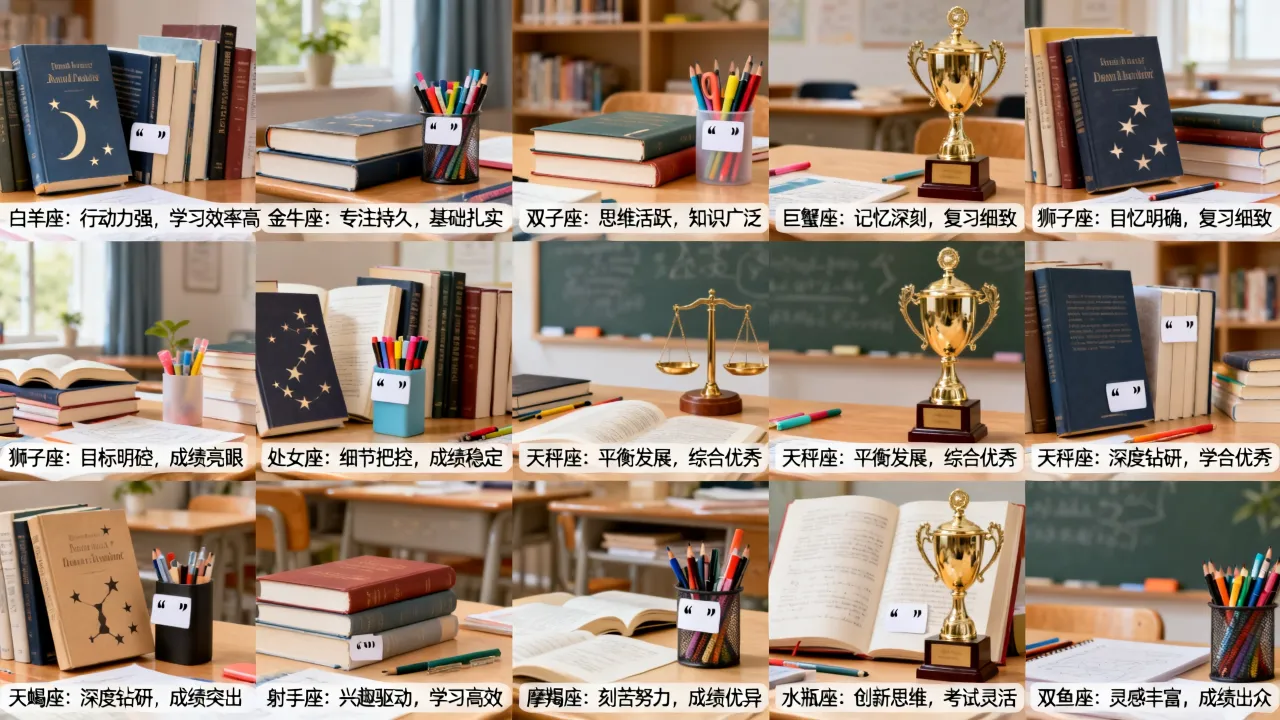 十二星座谁的成绩最好，哪个星座天生学霸考试总拿第一