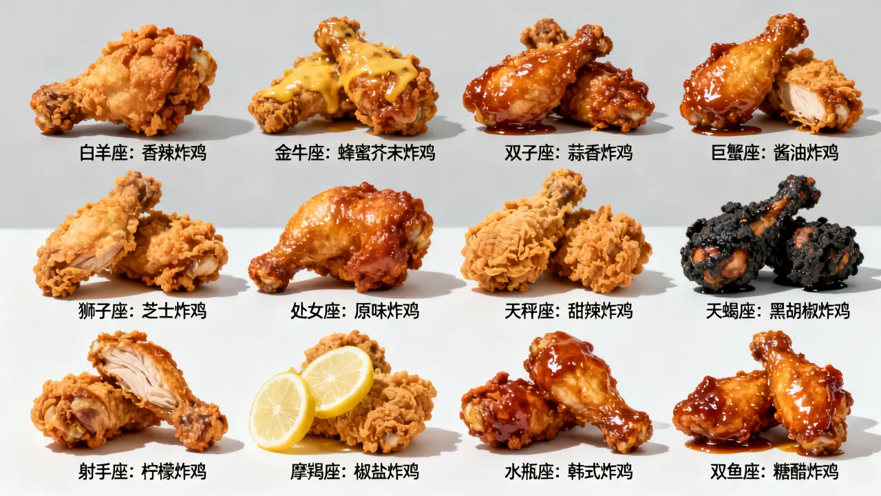 十二星座炸鸡哪个好吃？十二星座炸鸡排行榜