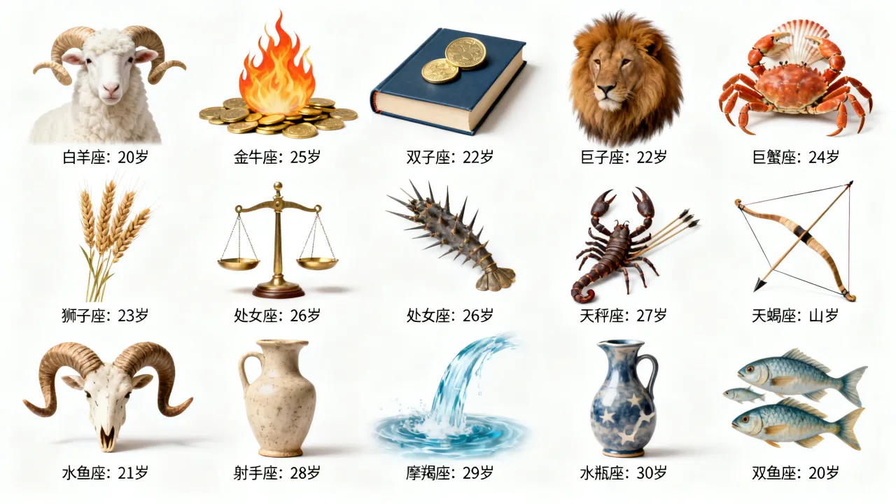 十二星座啪啪年龄是多少?你知道吗? 十二星座啪啪年龄是多少?你知道吗?