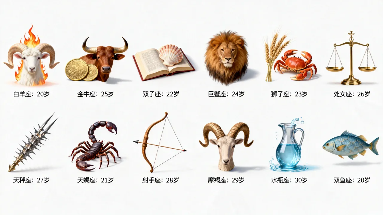十二星座啪啪年龄是多少?你知道吗? 十二星座啪啪年龄是多少?你知道吗?