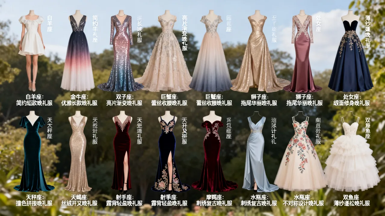 十二星座晚礼服怎么搭配?十二星座晚礼服图片推荐哪款好看? 十二星座晚礼服怎么搭配?十二星座晚礼服图片推荐哪款好看?