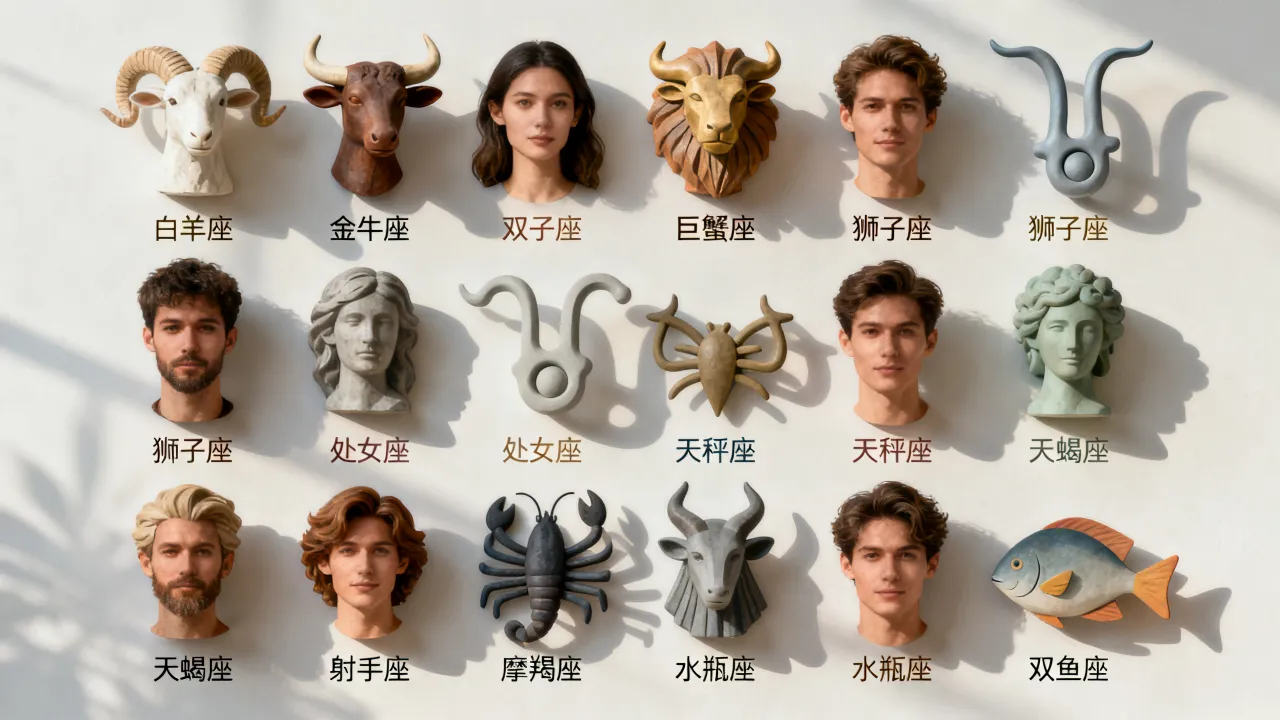 十二星座专属图怎么画最准？十二星座专属头像图片大全