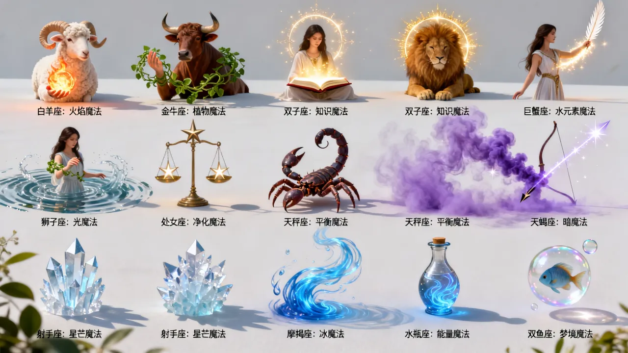 十二星座的擅长魔法是什么?,星座魔法有哪些奥秘 十二星座的擅长魔法是什么?,星座魔法有哪些奥秘