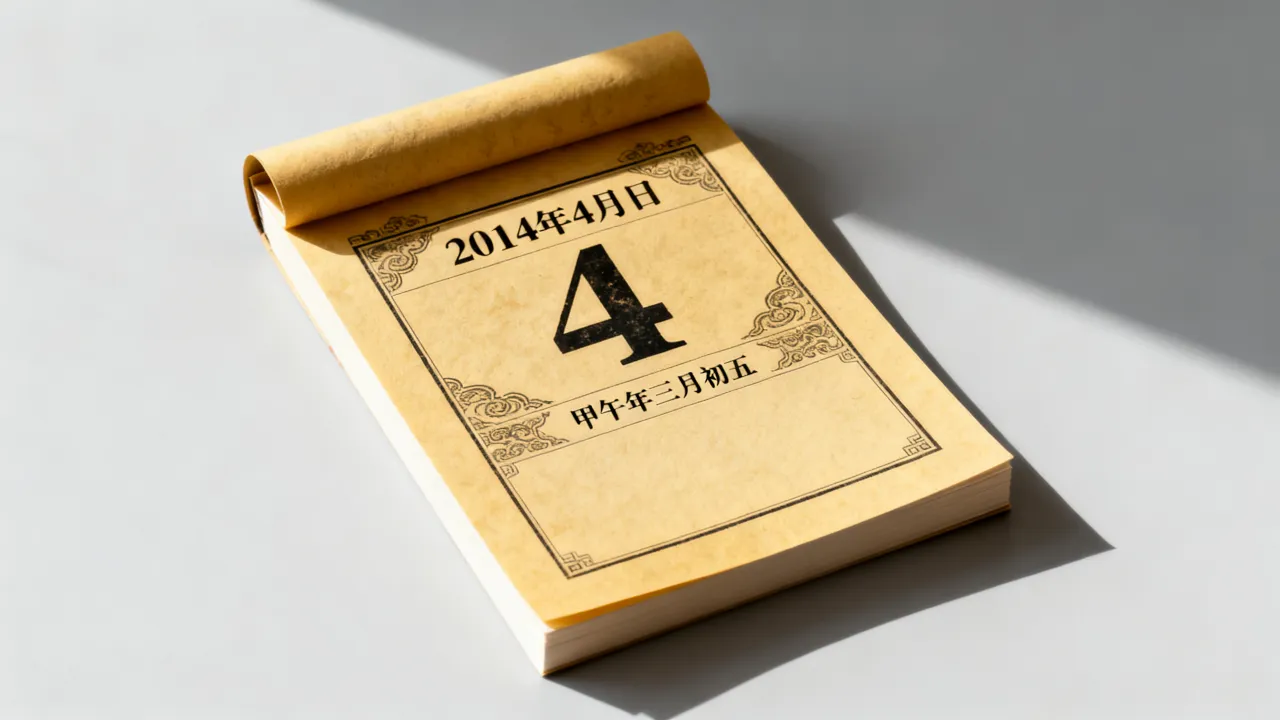 2014年4月4日阴历是什么日期?阴历查询 2014年4月4日阴历是什么日期?阴历查询