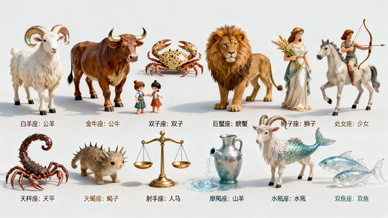 十二星座守护兽是什么,十二星座守护兽有哪些 十二星座守护兽是什么,十二星座守护兽有哪些