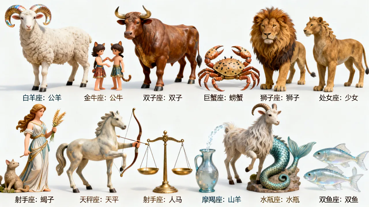 十二星座守护兽是什么,十二星座守护兽有哪些 十二星座守护兽是什么,十二星座守护兽有哪些