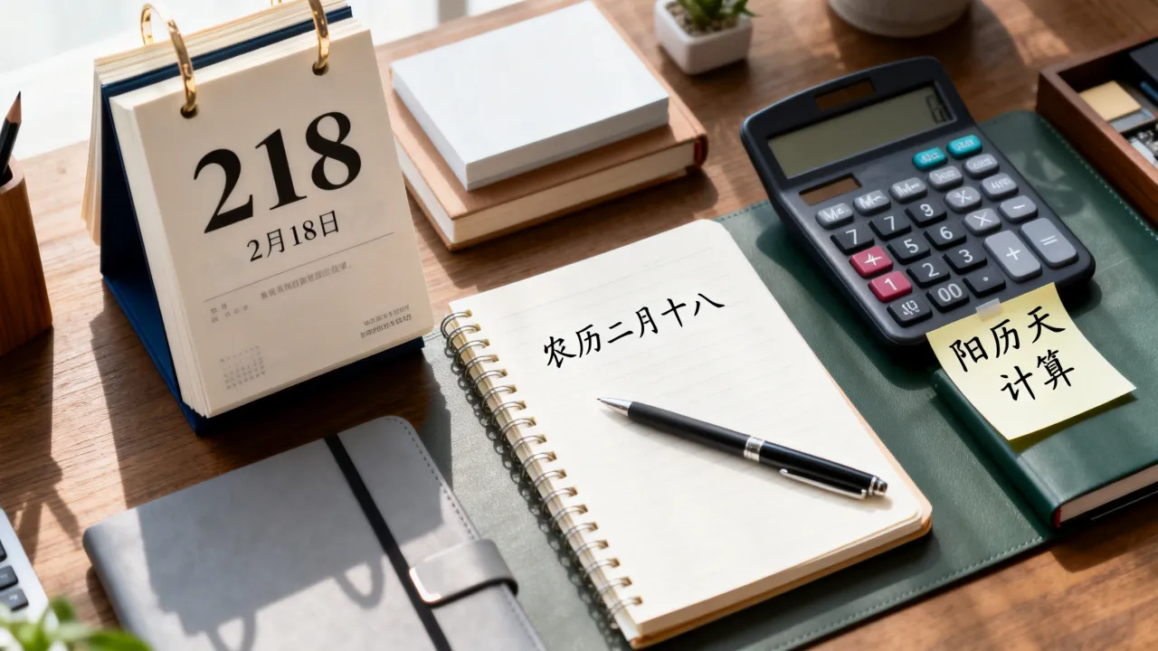2月18日阴历是几月几号？农历二月十八对应阳历多少天，怎么算？