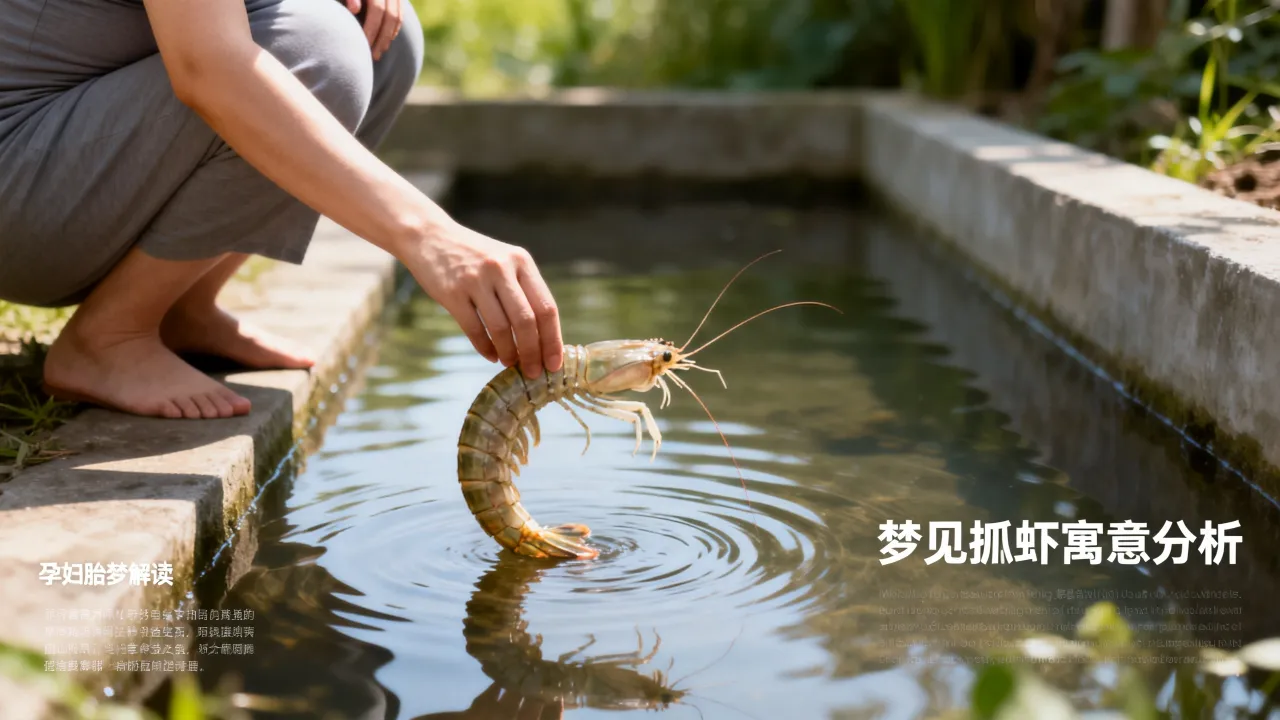 梦见抓虾爬子什么寓意，孕妇梦见抓虾是胎梦吗
