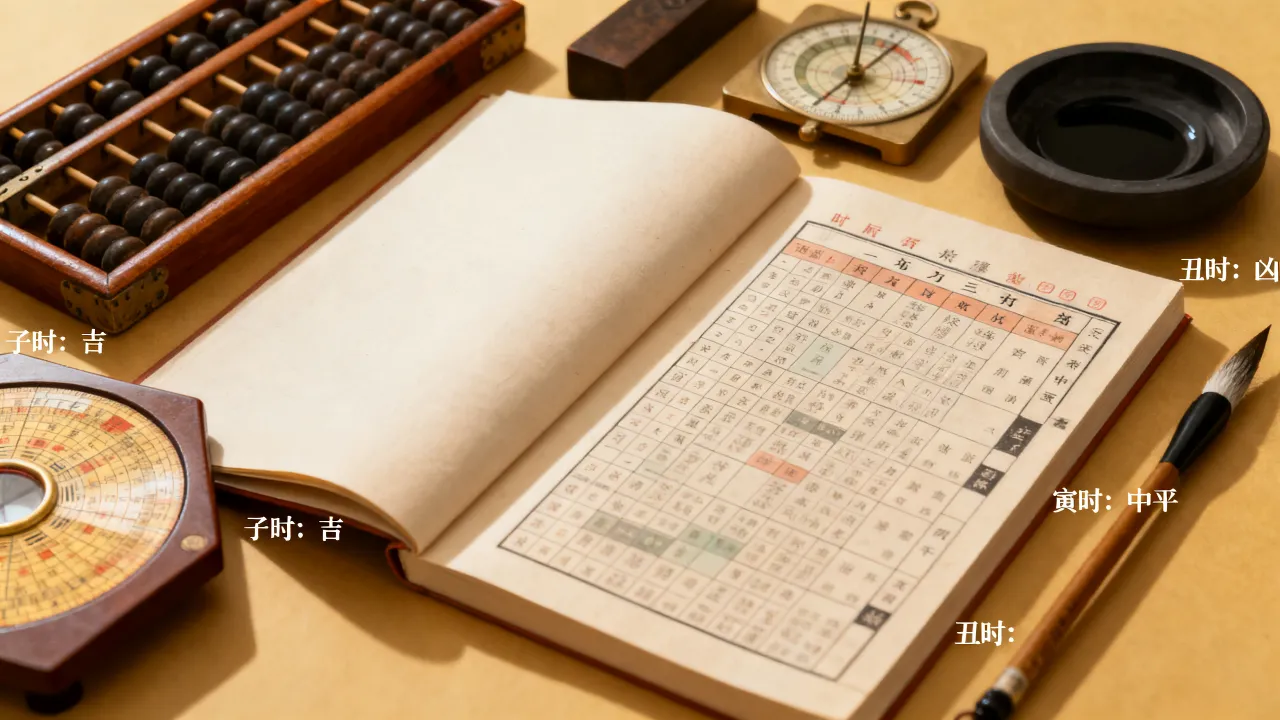 怎么看时辰吉凶详解，老黄历时辰吉凶怎么看？