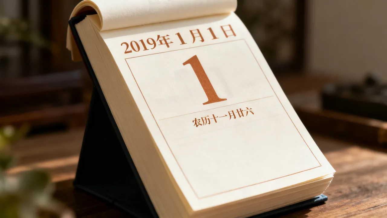 2019年1月1日阴历是哪一天？农历日期查询