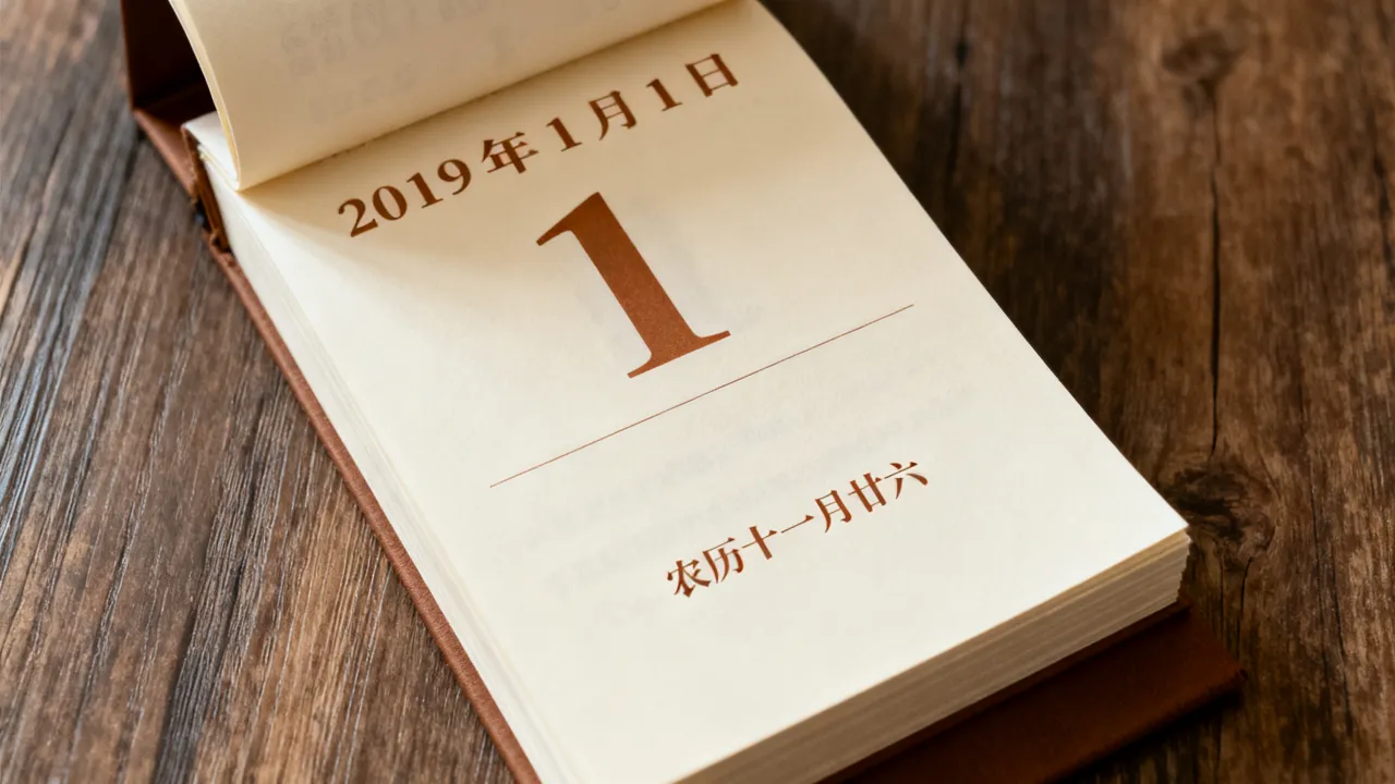 2019年1月1日阴历是哪一天？农历日期查询