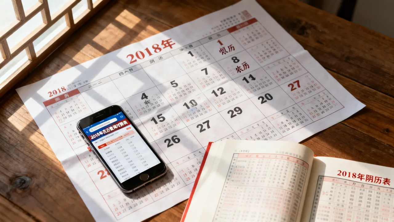 2018年阴历表哪里能查到?2018年农历查询对照表 2018年阴历表哪里能查到?2018年农历查询对照表