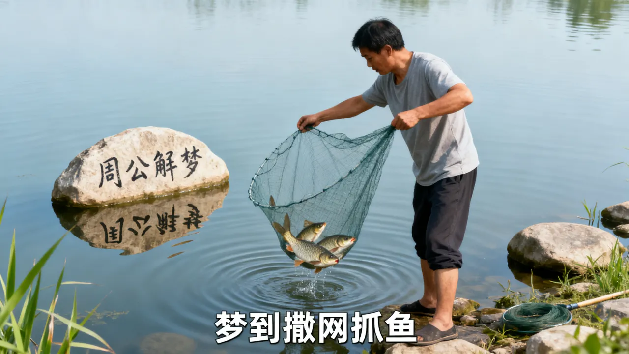 梦到撒网抓鱼会怎么样,周公解梦梦见撒网抓鱼是什么预兆 梦到撒网抓鱼会怎么样,周公解梦梦见撒网抓鱼是什么预兆
