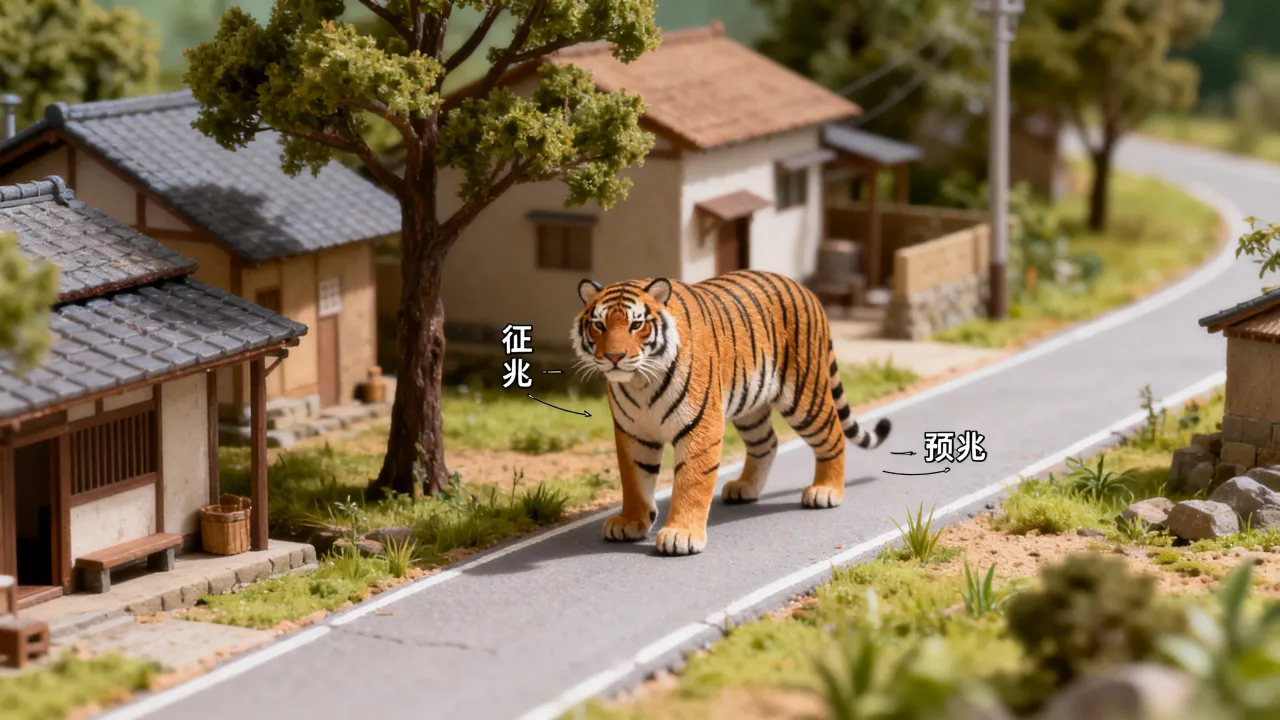 梦见老虎进村有什么征兆，梦见老虎进村是什么预兆周公解梦
