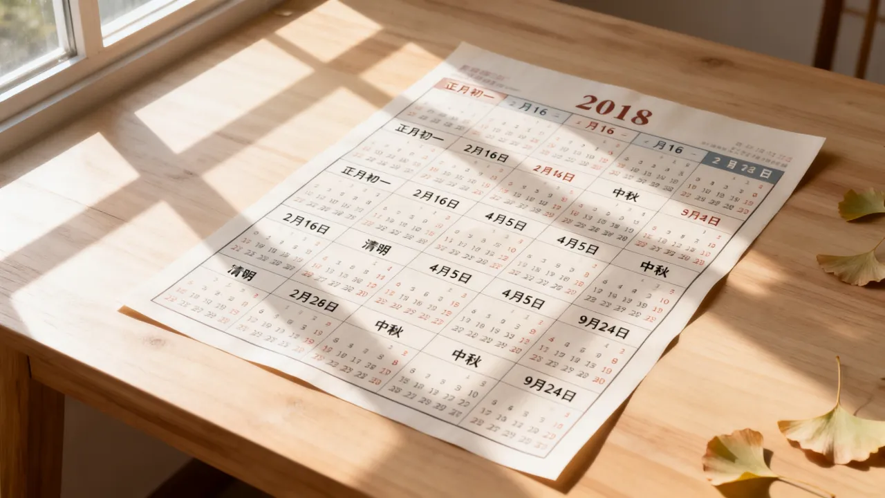 2018年阴历阳历表怎么查？农历公历对照一览表