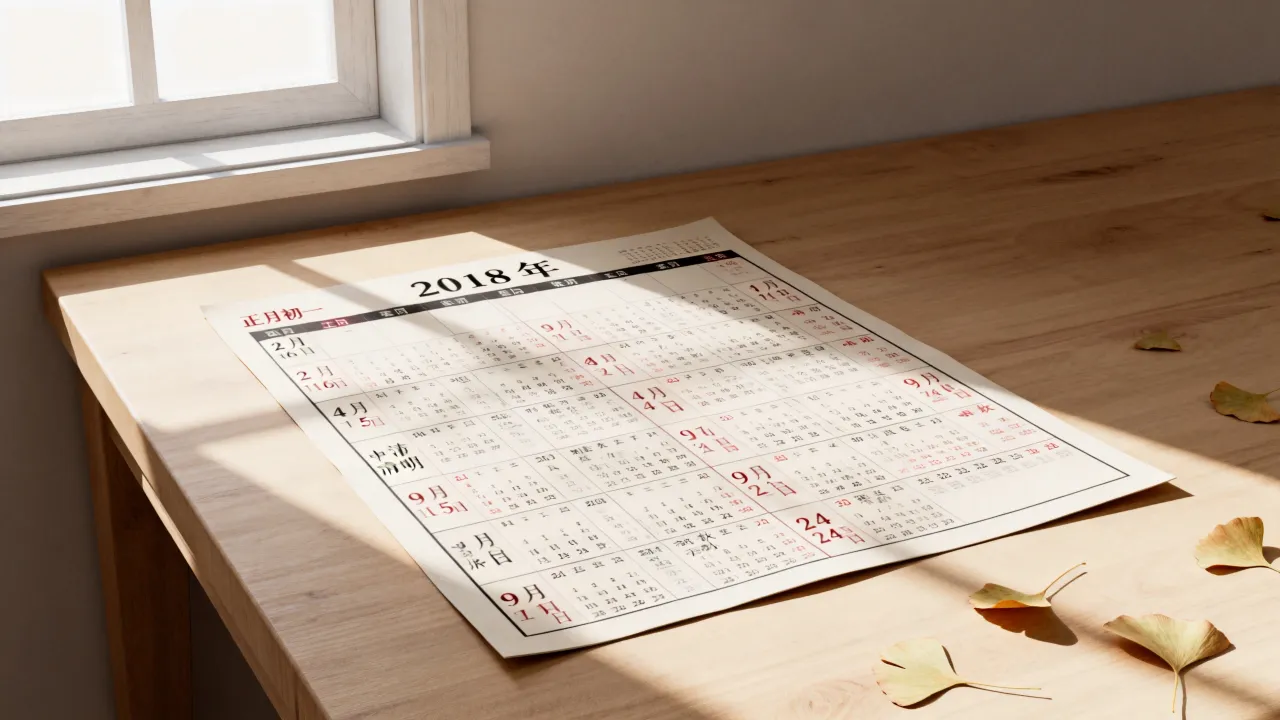 2018年阴历阳历表怎么查？农历公历对照一览表