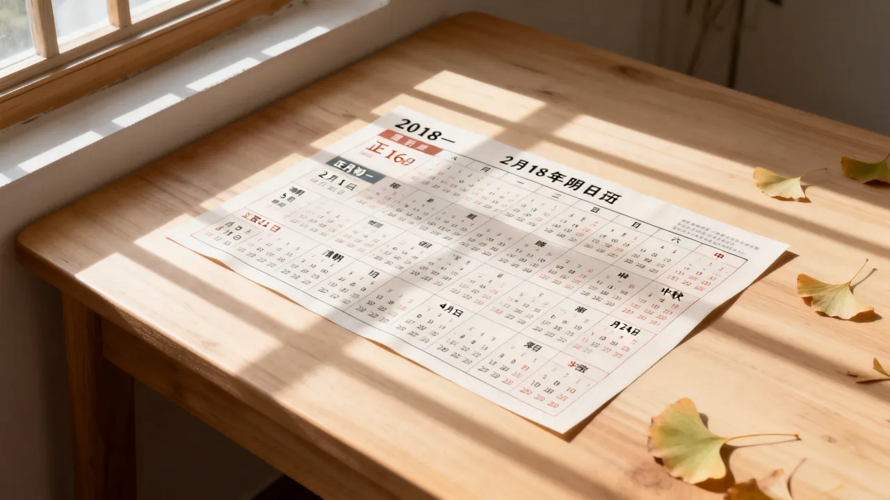 2018年阴历阳历表怎么查？农历公历对照一览表