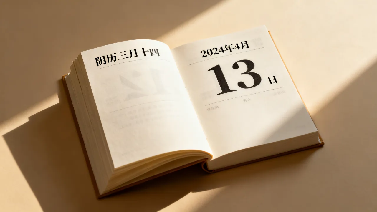 阴历3.14阳历多少，阴历三月十四是阳历几月几号