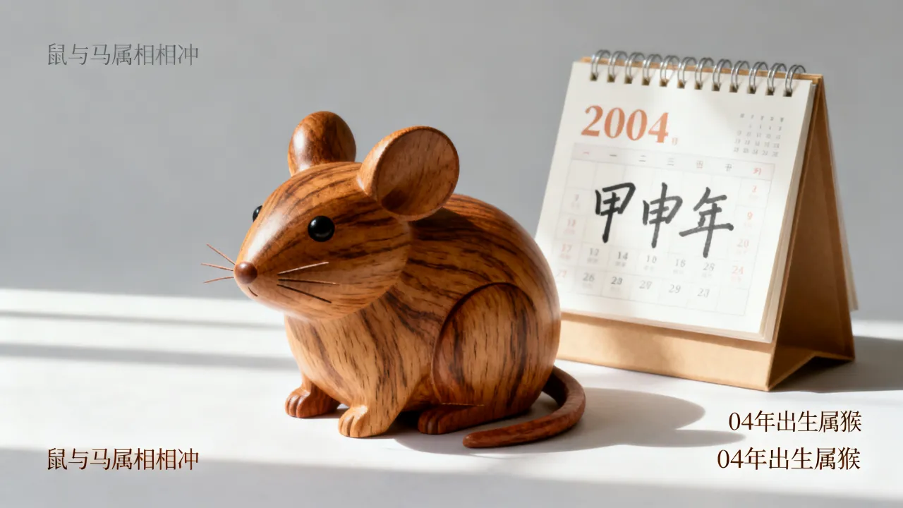 04年出生的人属什么生肖，鼠和什么属相相冲？