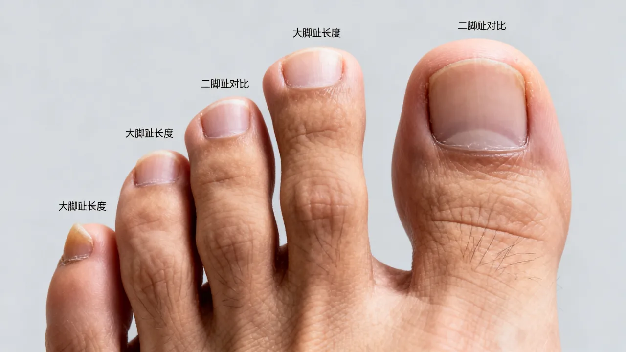 男脚趾长短看命运图怎么看，脚趾长短与命运有何关系？