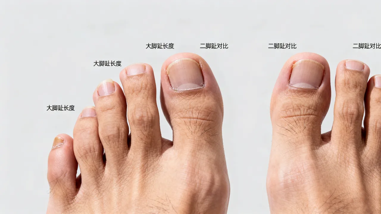 男脚趾长短看命运图怎么看，脚趾长短与命运有何关系？