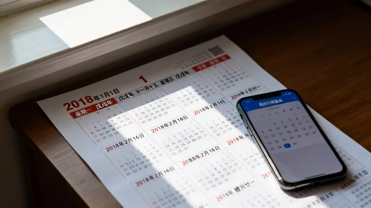 2018阴历日期表查询对照表是什么?怎么查 2018阴历日期表查询对照表是什么?怎么查