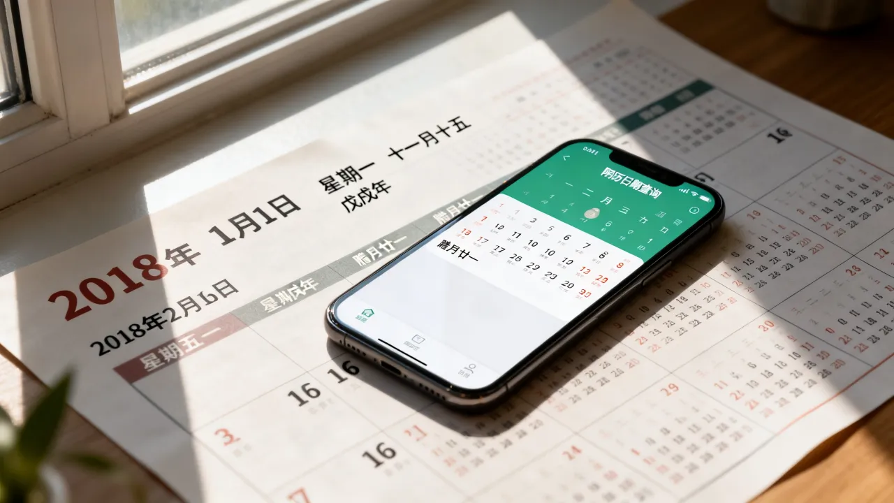 2018阴历日期表查询对照表是什么?怎么查 2018阴历日期表查询对照表是什么?怎么查