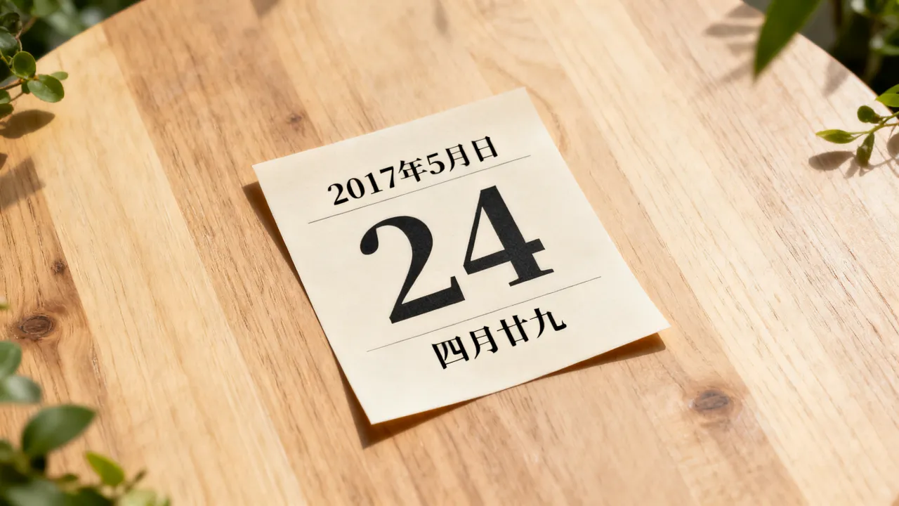 2017年5月24日阴历是几月几号,农历是多少? 2017年5月24日阴历是几月几号,农历是多少?