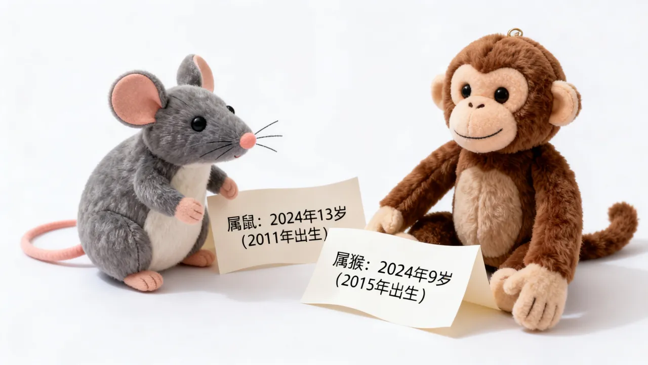 属老鼠今年几岁,属猴的人今年多大,生肖年龄计算 属老鼠今年几岁,属猴的人今年多大,生肖年龄计算