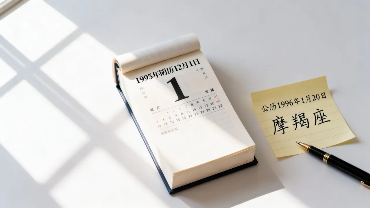 95年阴历12.1日是什么星座,对应公历几月几日? 95年阴历12.1日是什么星座,对应公历几月几日?