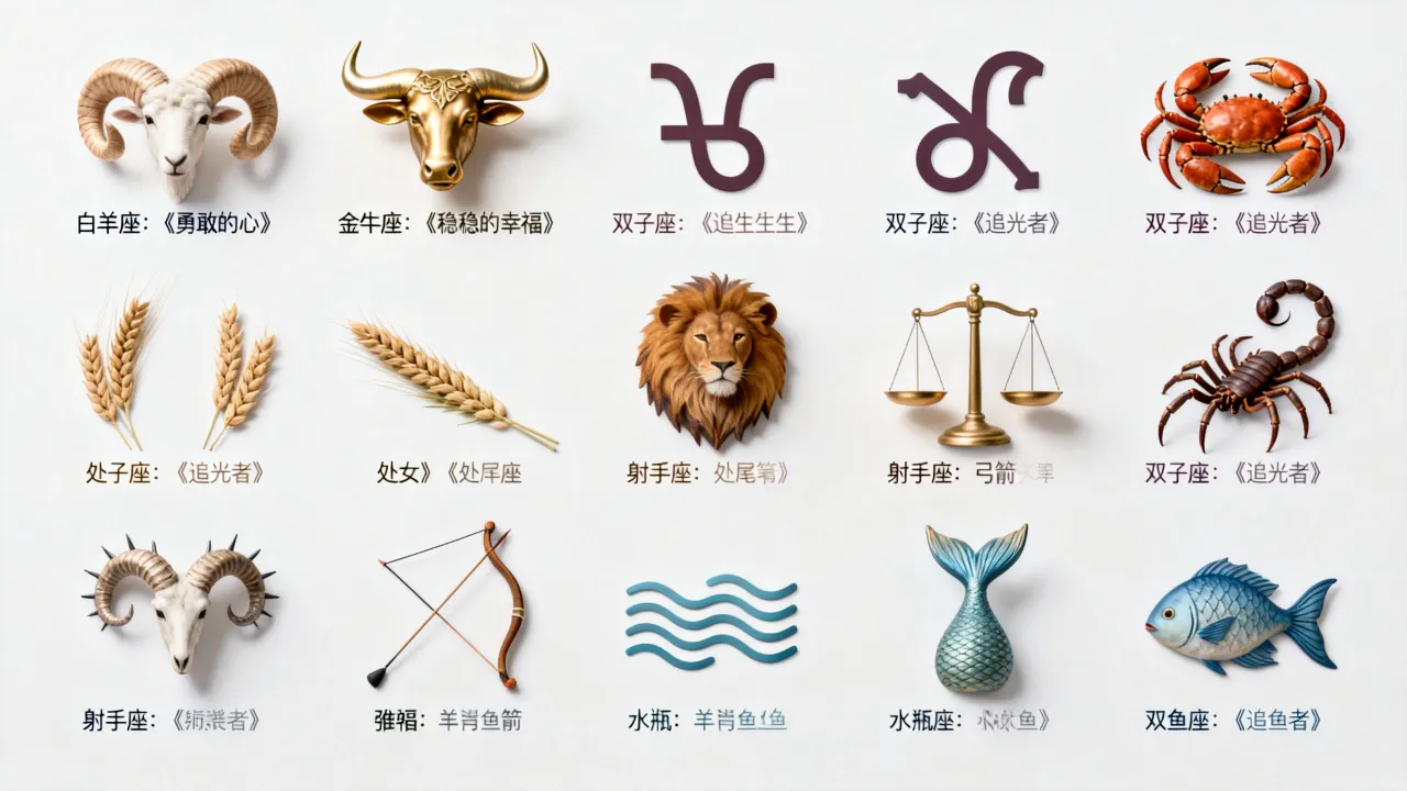 怎么唱十二星座的歌才好听，十二星座专属歌曲有哪些
