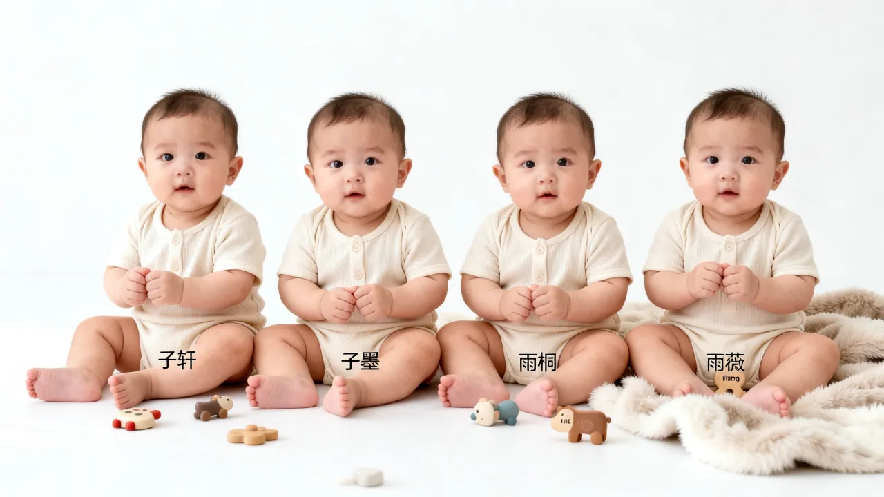 四个宝宝怎么起名，双胞胎四胞胎好听名字大全