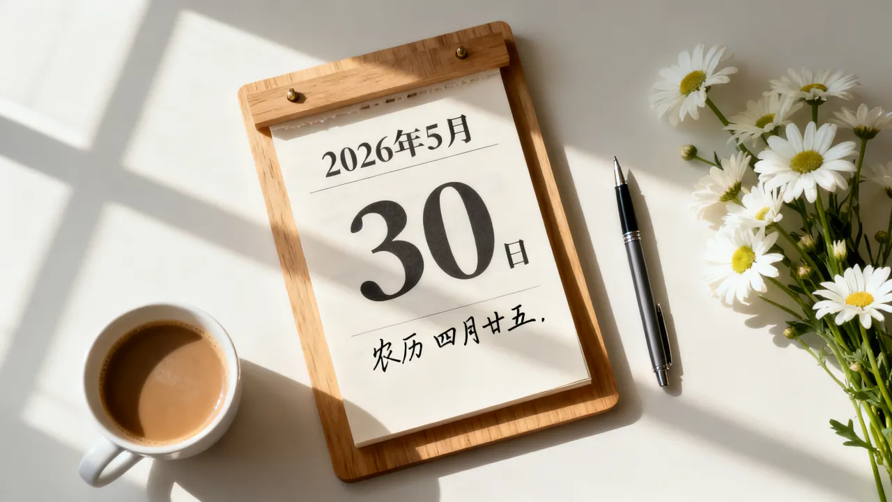 5月30号阴历是几月几日?2026年5月30日农历几月几号 5月30号阴历是几月几日?2026年5月30日农历几月几号