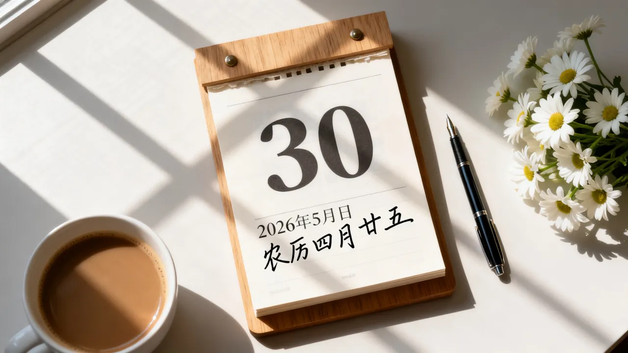5月30号阴历是几月几日?2026年5月30日农历几月几号 5月30号阴历是几月几日?2026年5月30日农历几月几号