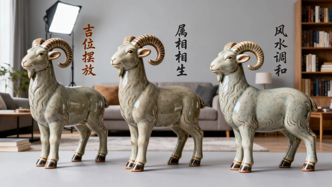 三只羊属相吉凶怎么看，家中摆三只羊摆件风水好吗