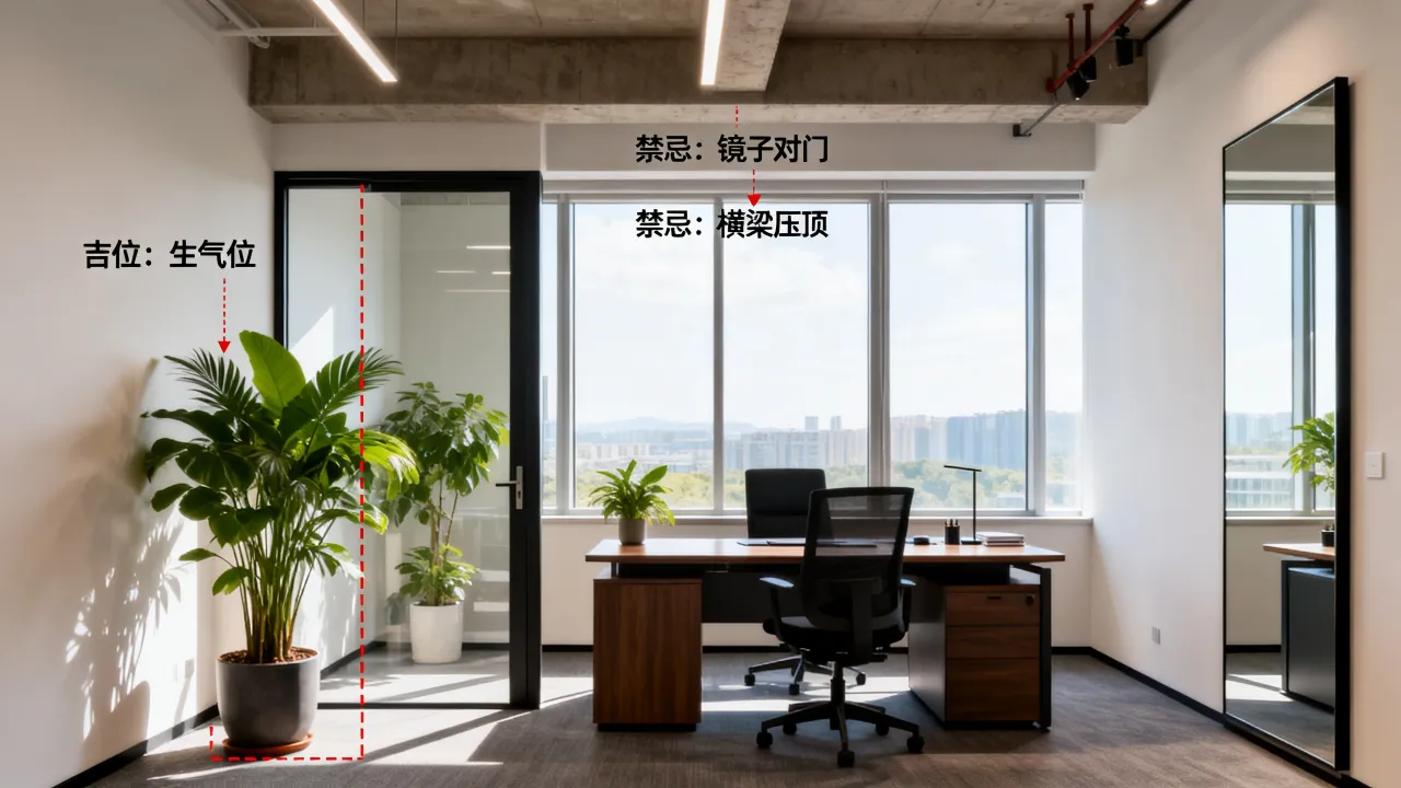 办公室怎么分吉凶位，办公室风水布局禁忌有哪些