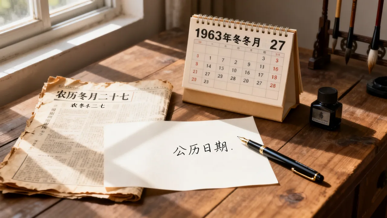 1963年阴历冬月27是几月几号,农历冬月二十七是公历哪一天 1963年阴历冬月27是几月几号,农历冬月二十七是公历哪一天
