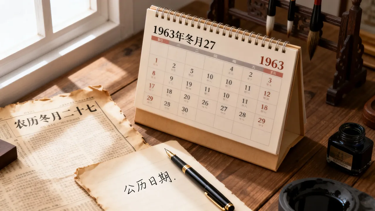 1963年阴历冬月27是几月几号,农历冬月二十七是公历哪一天 1963年阴历冬月27是几月几号,农历冬月二十七是公历哪一天