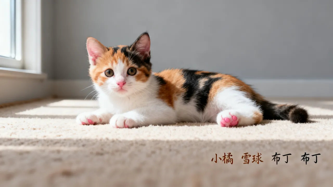 三花猫宝宝怎么起名字？三花猫宝宝取名有什么讲究和好听名字？