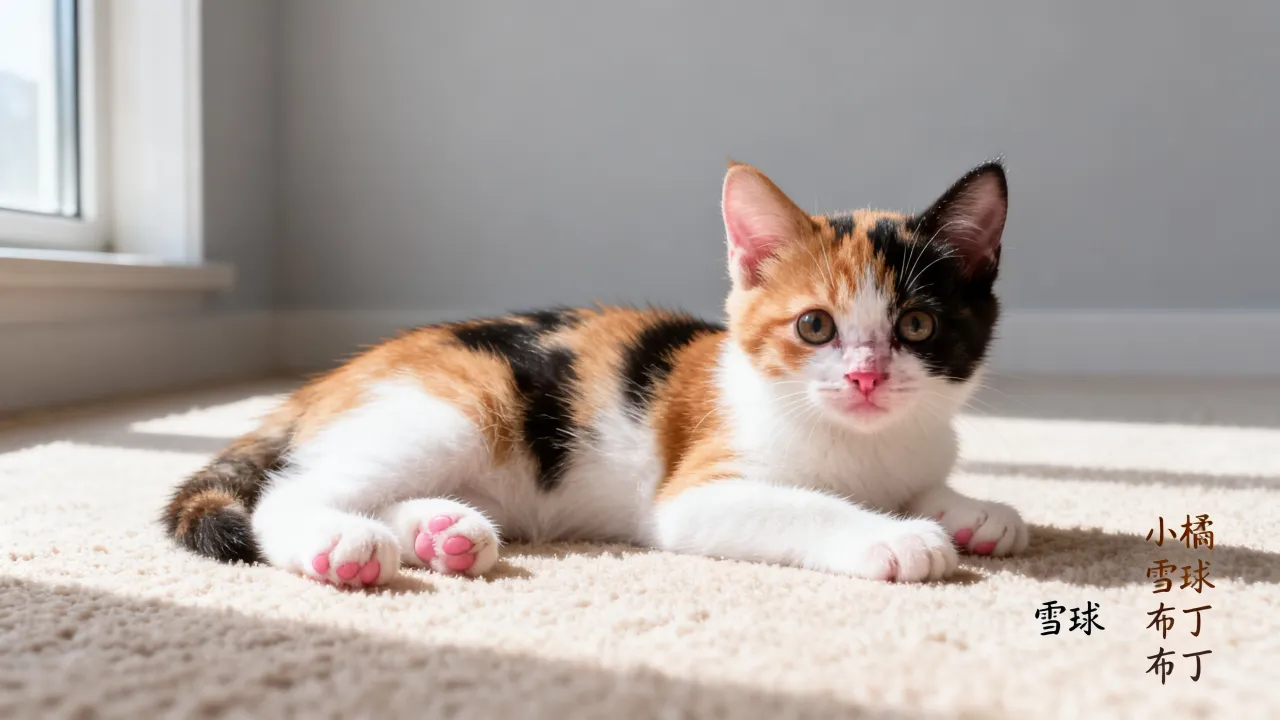 三花猫宝宝怎么起名字？三花猫宝宝取名有什么讲究和好听名字？