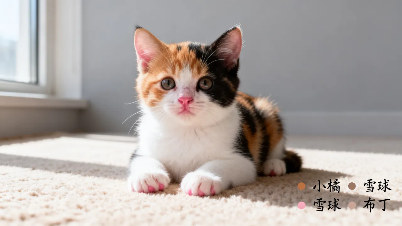 三花猫宝宝怎么起名字？三花猫宝宝取名有什么讲究和好听名字？