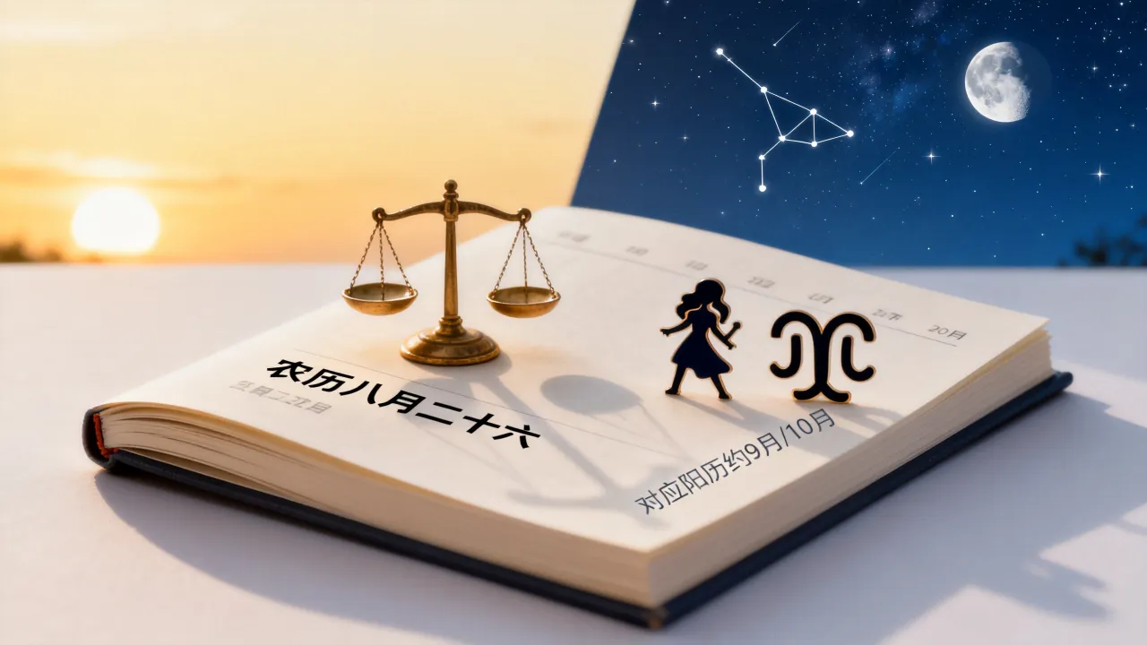 阴历8月26是什么星座,农历八月二十六出生是什么星座? 阴历8月26是什么星座,农历八月二十六出生是什么星座?