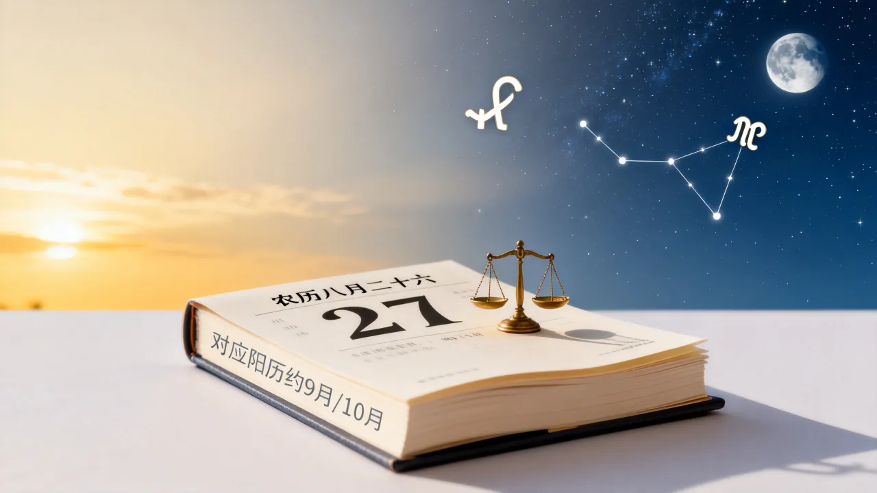 阴历8月26是什么星座,农历八月二十六出生是什么星座? 阴历8月26是什么星座,农历八月二十六出生是什么星座?