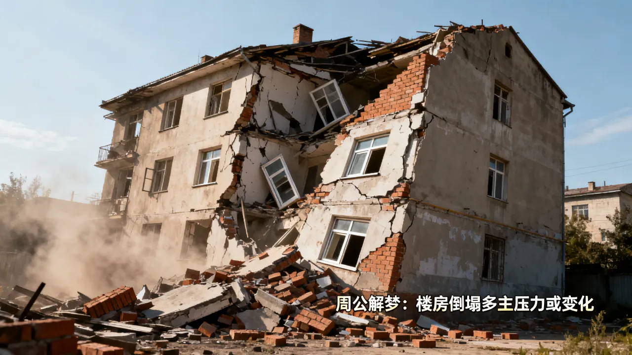梦见楼房倒塌是什么意思，周公解梦预兆好坏？