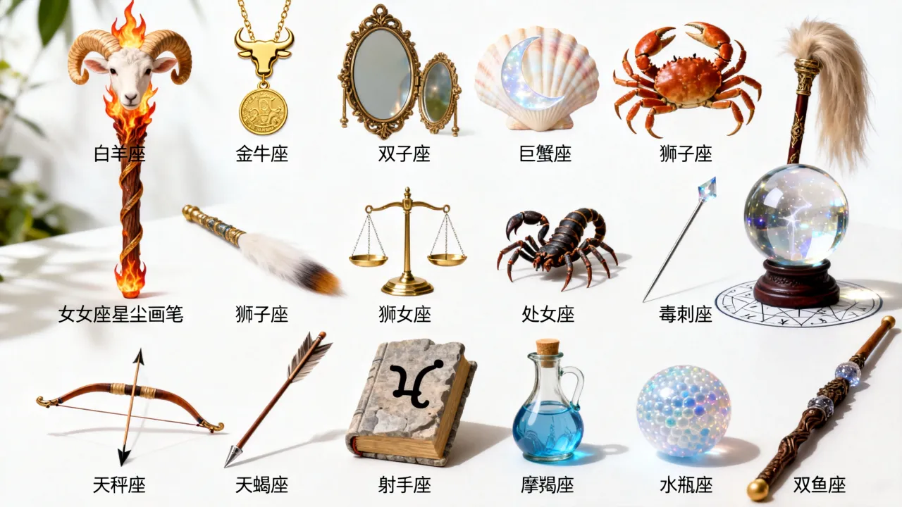 十二星座魔法法器有哪些？占卜水晶球和魔法杖哪个准