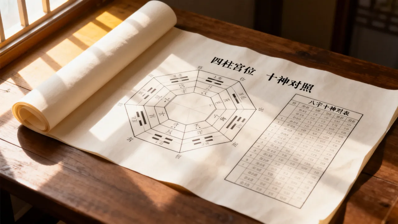 四柱宫位吉凶图解怎么看,八字十神对照表详解 四柱宫位吉凶图解怎么看,八字十神对照表详解