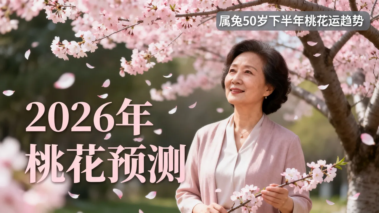 属兔50岁下半年桃花运怎么样,属兔人2026年桃花运预测 属兔50岁下半年桃花运怎么样,属兔人2026年桃花运预测