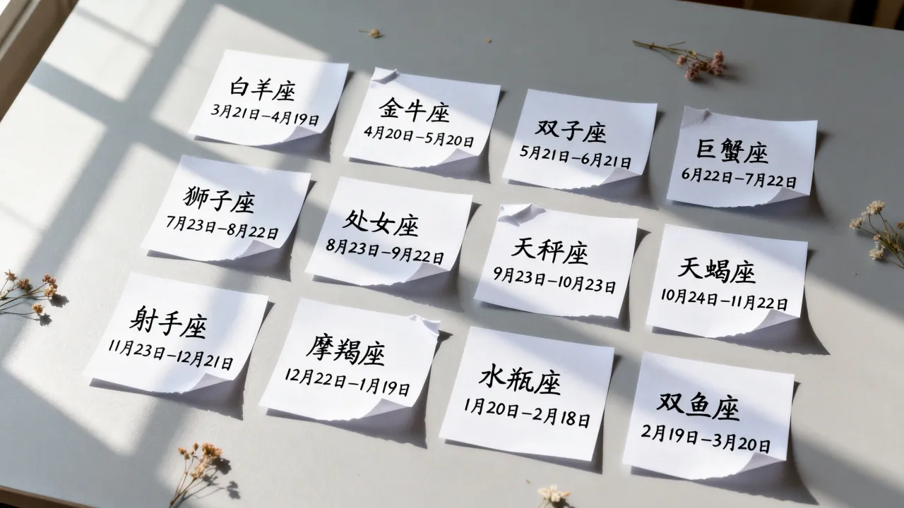 十二星座分别对应几月份?星座月份对照表怎么查 十二星座分别对应几月份?星座月份对照表怎么查