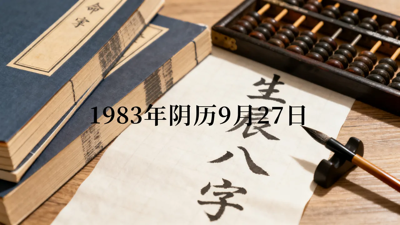1983年阴历9月27日出生是什么命?阴历生辰八字 1983年阴历9月27日出生是什么命?阴历生辰八字